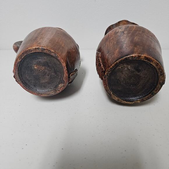 Set of 2 Handcrafted Guatamalan Vases with Three Dimensional Houses main image 8